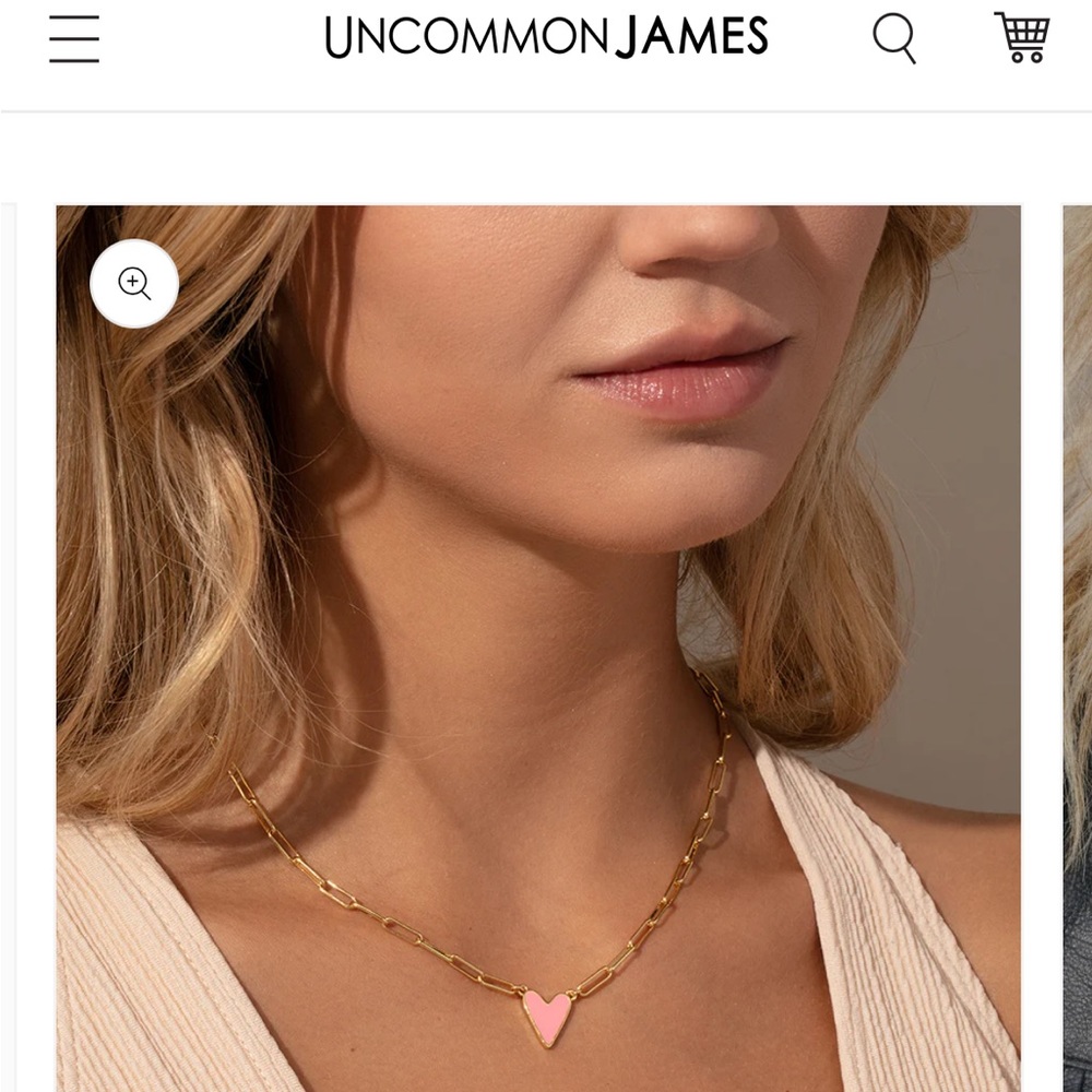 Uncommon James Enamel Heart Necklace NWT